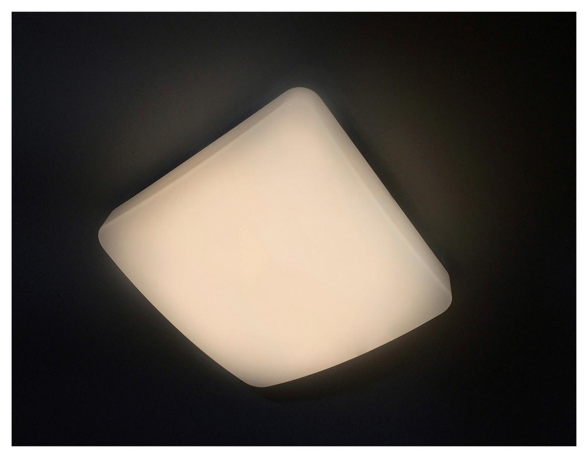 Näve Leuchten LED-Deckenleuchte weiß Metall Kunststoff B/H/T: ca. 27x27x8 cm LED-Deckenleuchte - weiß (27,00/27,00/8,00cm) - Näve Leuchten