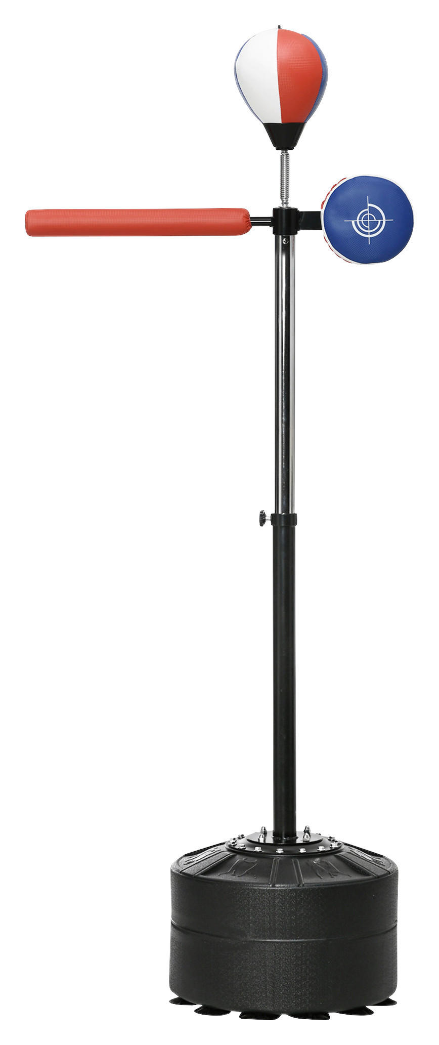 SPORTNOW Fitness-Zubehör schwarz Kunststoff B/H/L: ca. 48x80,5x205 cm Boxständer - blau/rot (205,00/48,00/80,50cm) - SPORTNOW