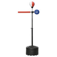 SPORTNOW Fitness-Zubehör schwarz Kunststoff B/H/L: ca. 48x80,5x205 cm Boxständer - blau/rot (205,00/48,00/80,50cm) - SPORTNOW