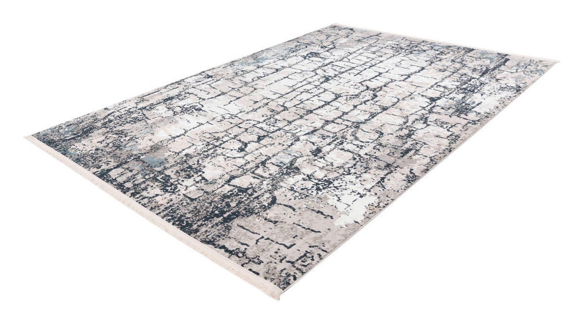 360Living Teppich Akropolis grau B/L: ca. 80x150 cm Akropolis - blau/grau (80,00/150,00cm) - 360Living