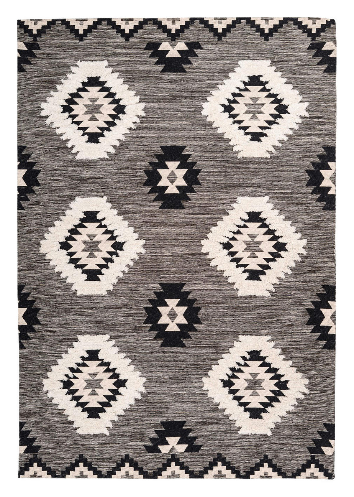 Arte Espina Kurzflorteppich Ethnie 425 grau B/H/L: ca. 160x1x230 cm Ethnie 425 - grau (230,00/160,00/1,00cm) - Arte Espina