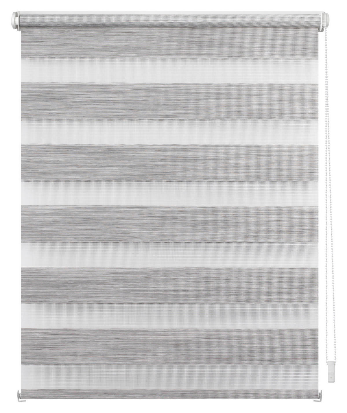 Doppelrollo Duo meliert hellgrau B/L: ca. 90x150 cm Duo meliert - hellgrau (90,00/150,00cm) - LICHTBLICK