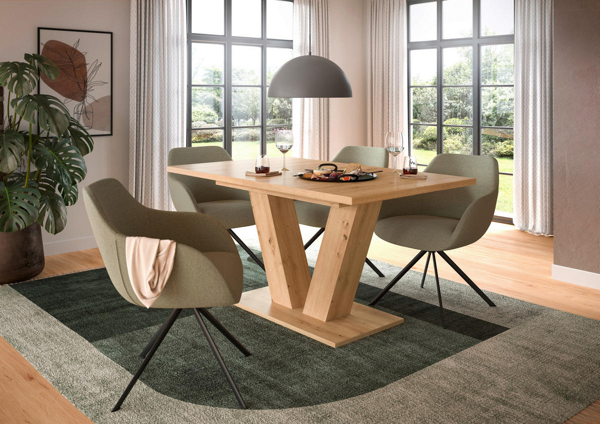 Esstisch MOTION Artisan Oak Nachbildung B/H/T: ca. 150x76x90 cm MOTION - (150,00/76,00/90,00cm) - xonox.home