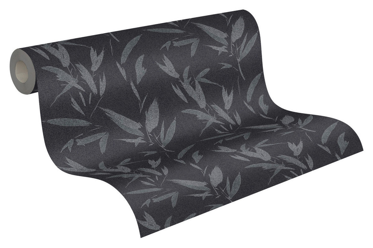 A.S.Creation Vliestapete New Elegance Dschungel schwarz B/L: ca. 53x1005 cm New Elegance - schwarz (53,00/1005,00cm) - A.S.Creation