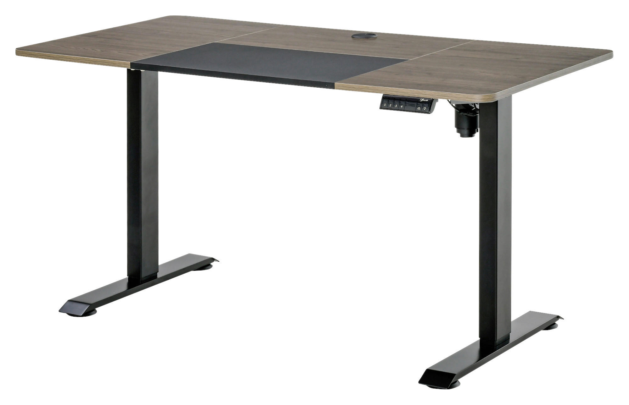 Schreibtisch 920-071V90BK natur Holz Nachbildung schwarz B/H/T: ca. 140x116x70 cm 920-071V90BK - natur/schwarz (140,00/116,00/70,00cm) - Vinsetto