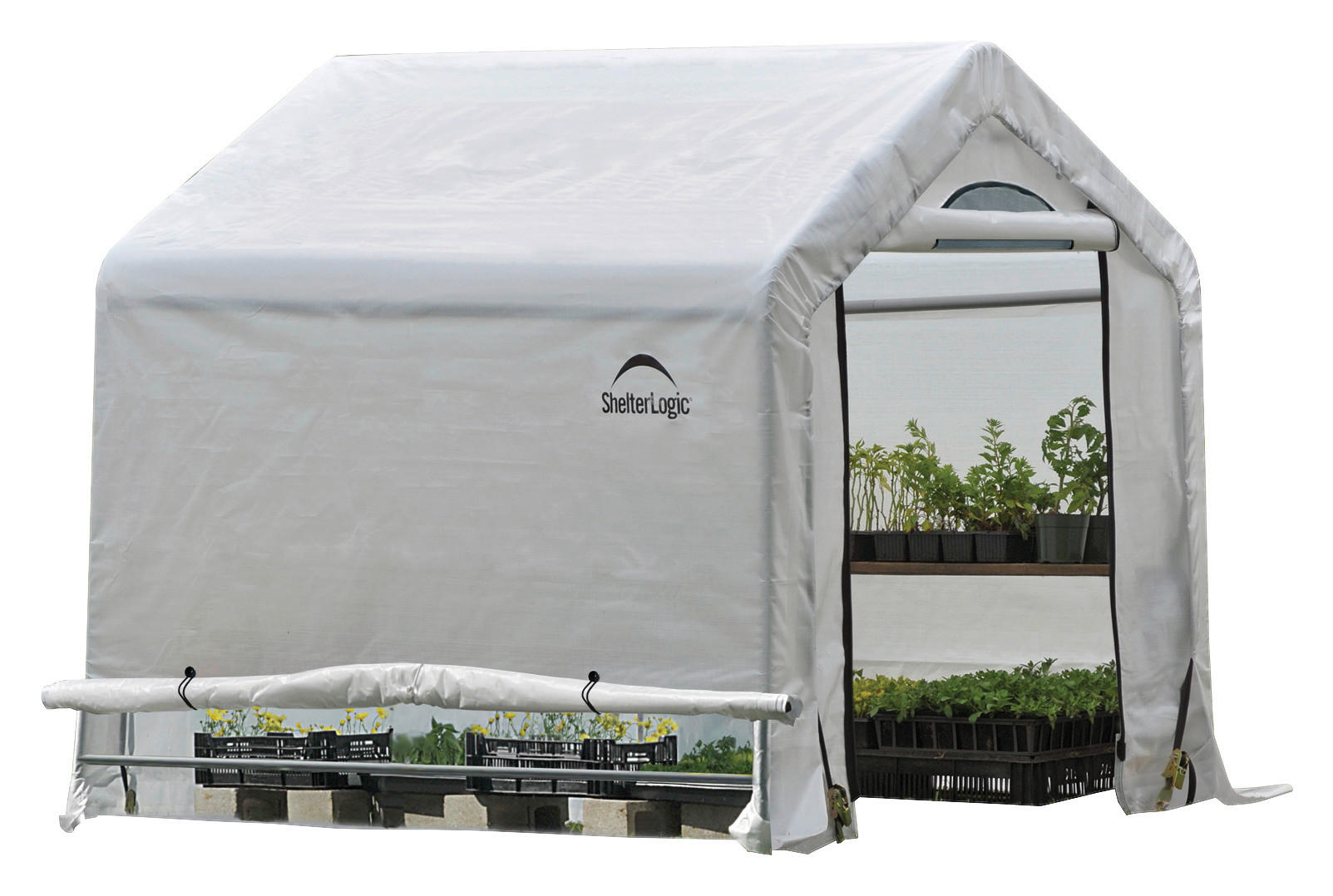 ShelterLogic Gewächshaus 3,24m² B/H/L: ca. 180x180x180 cm 3,24m² - weiß (180,00/180,00/180,00cm) - ShelterLogic