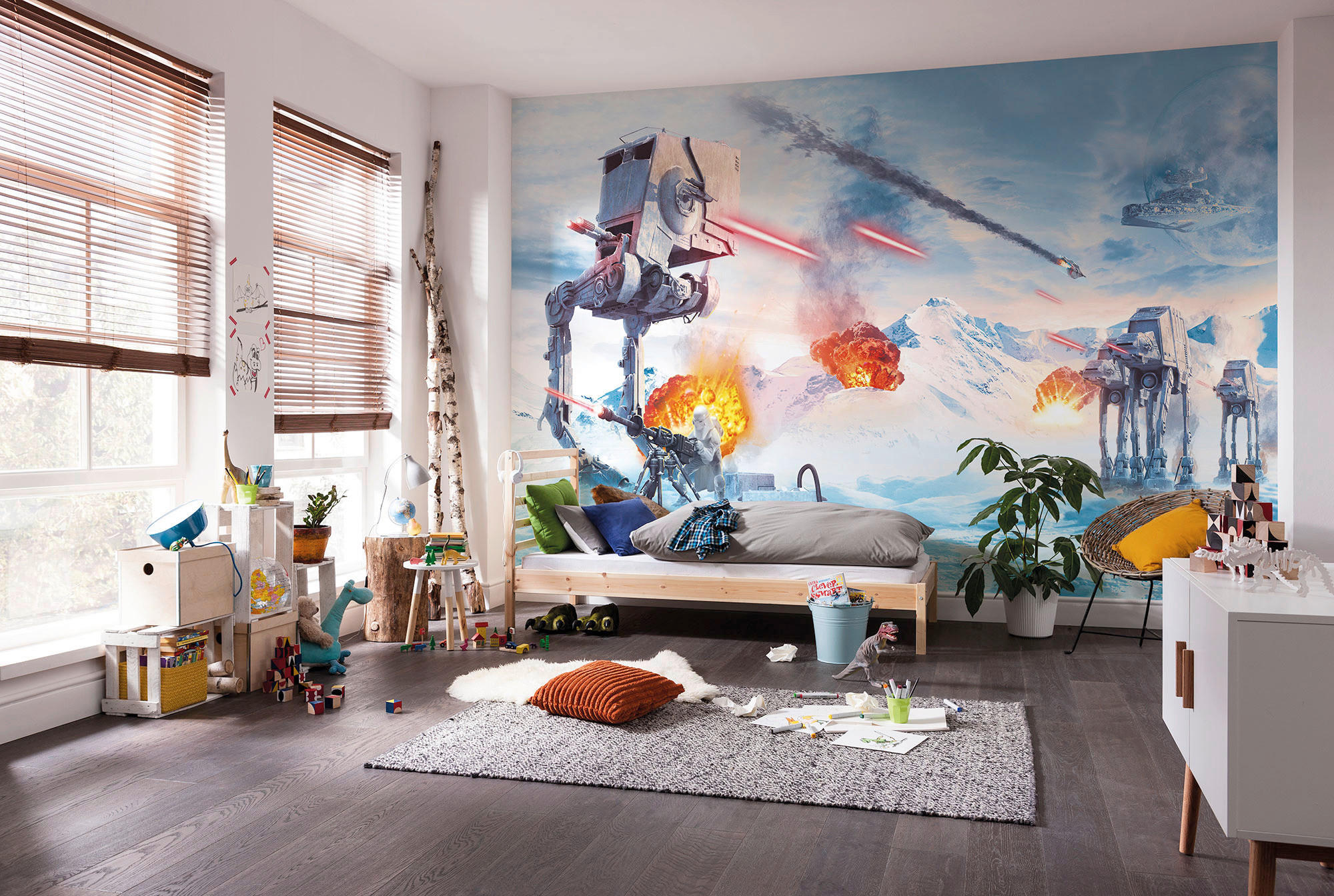 Komar Fototapete Star Wars Hoth Showdown B/L: ca. 400x250 cm Star Wars Hoth Showdown - (400,00/250,00cm) - Komar