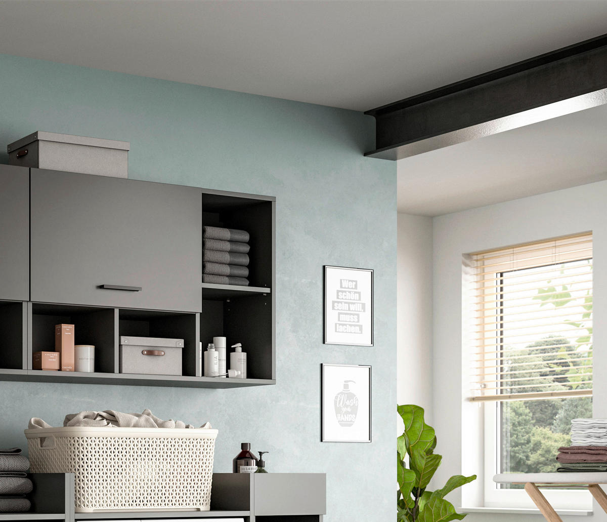 Hängeschrank Free anthrazit B/H/T: ca. 95x64x34 cm Free - anthrazit (95,00/64,00/34,00cm) - xonox.home