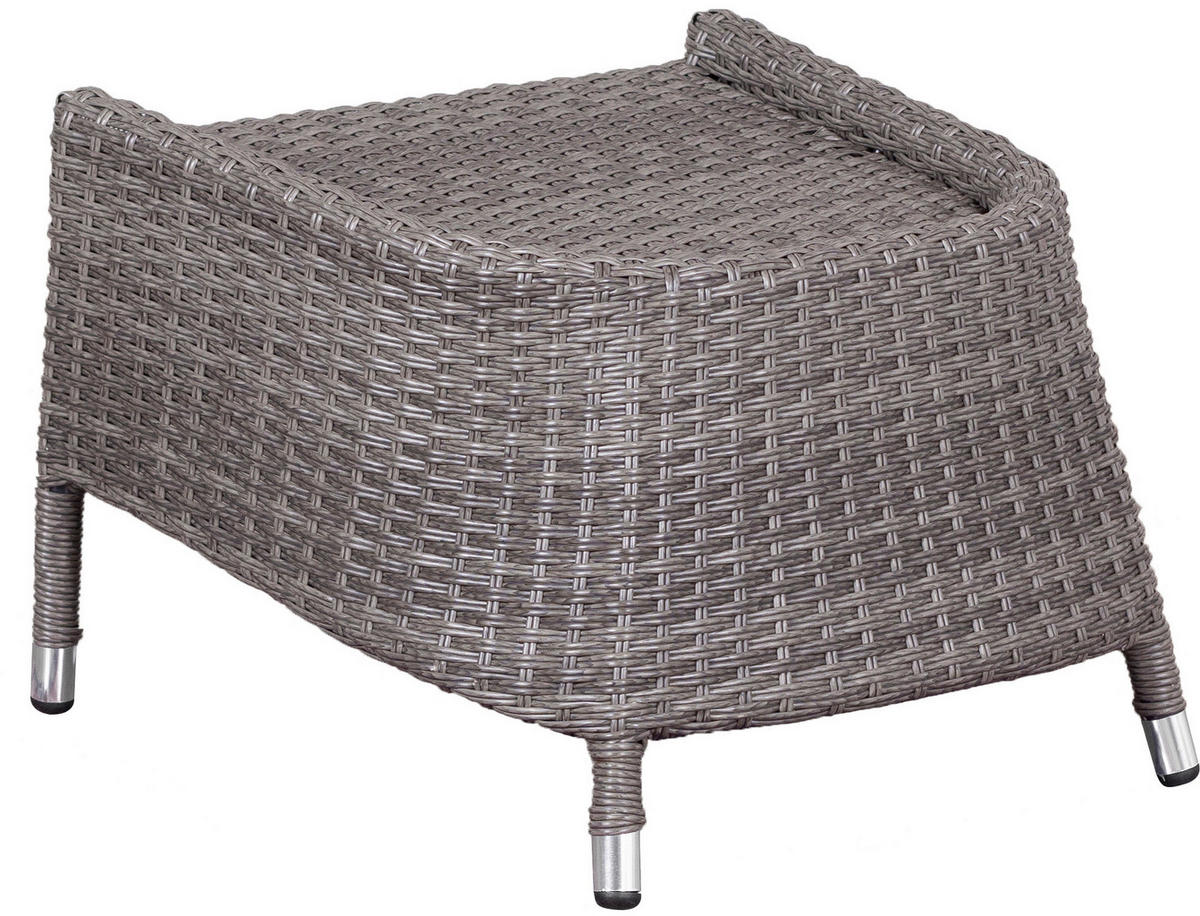 deVries Fußhocker Dining grau B/H/L: ca. 54x42x56 cm Fußhocker Dining - grau (56,00/54,00/42,00cm) - deVries