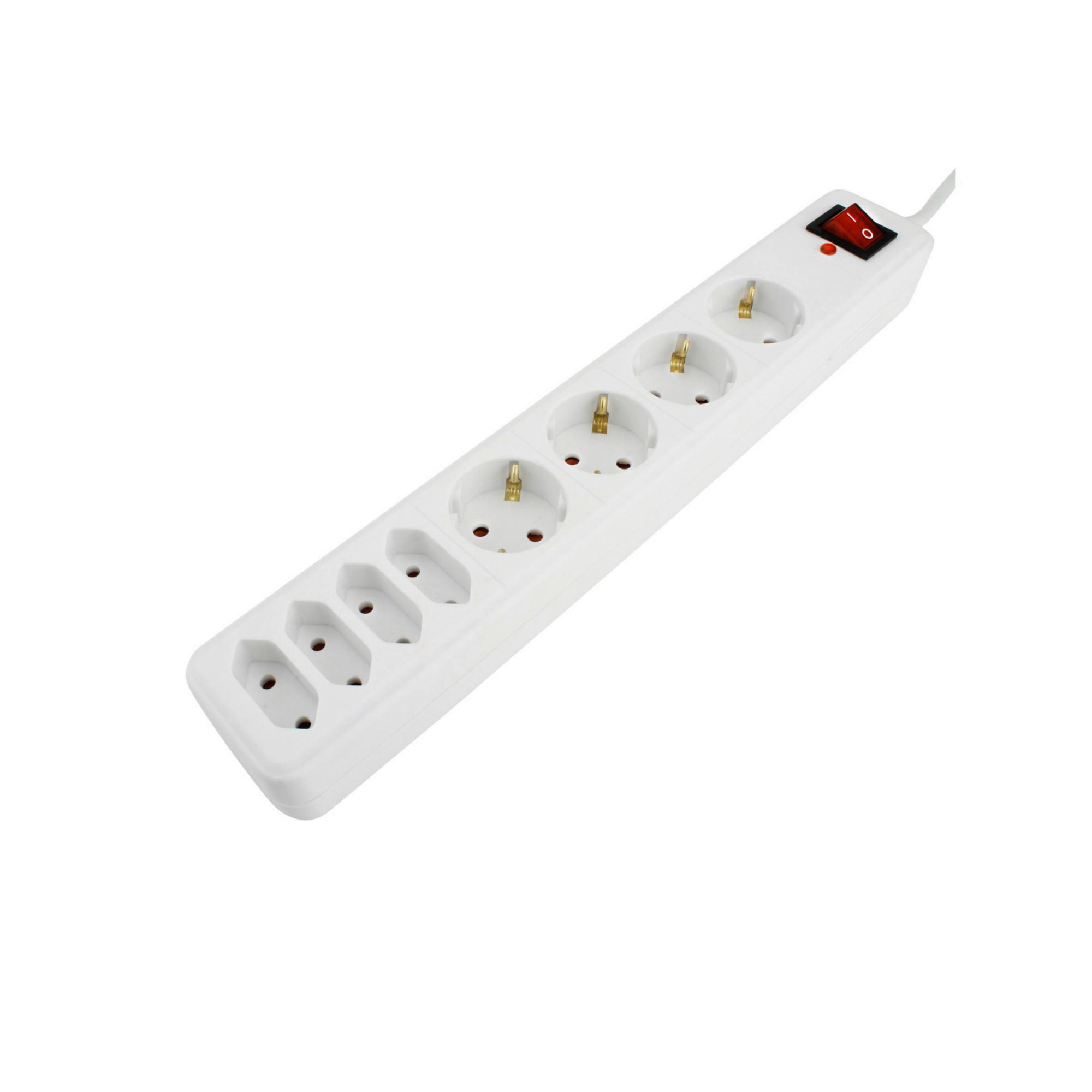 Tischsteckdose Tischsteckdose_4+4fach+Schalter