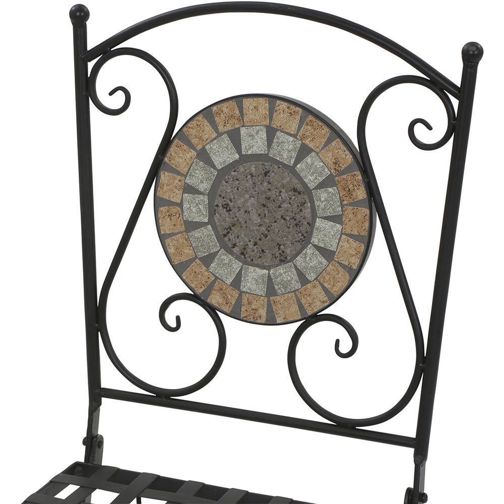 Gardamo Klappstuhl PRATO schwarz Eisen...