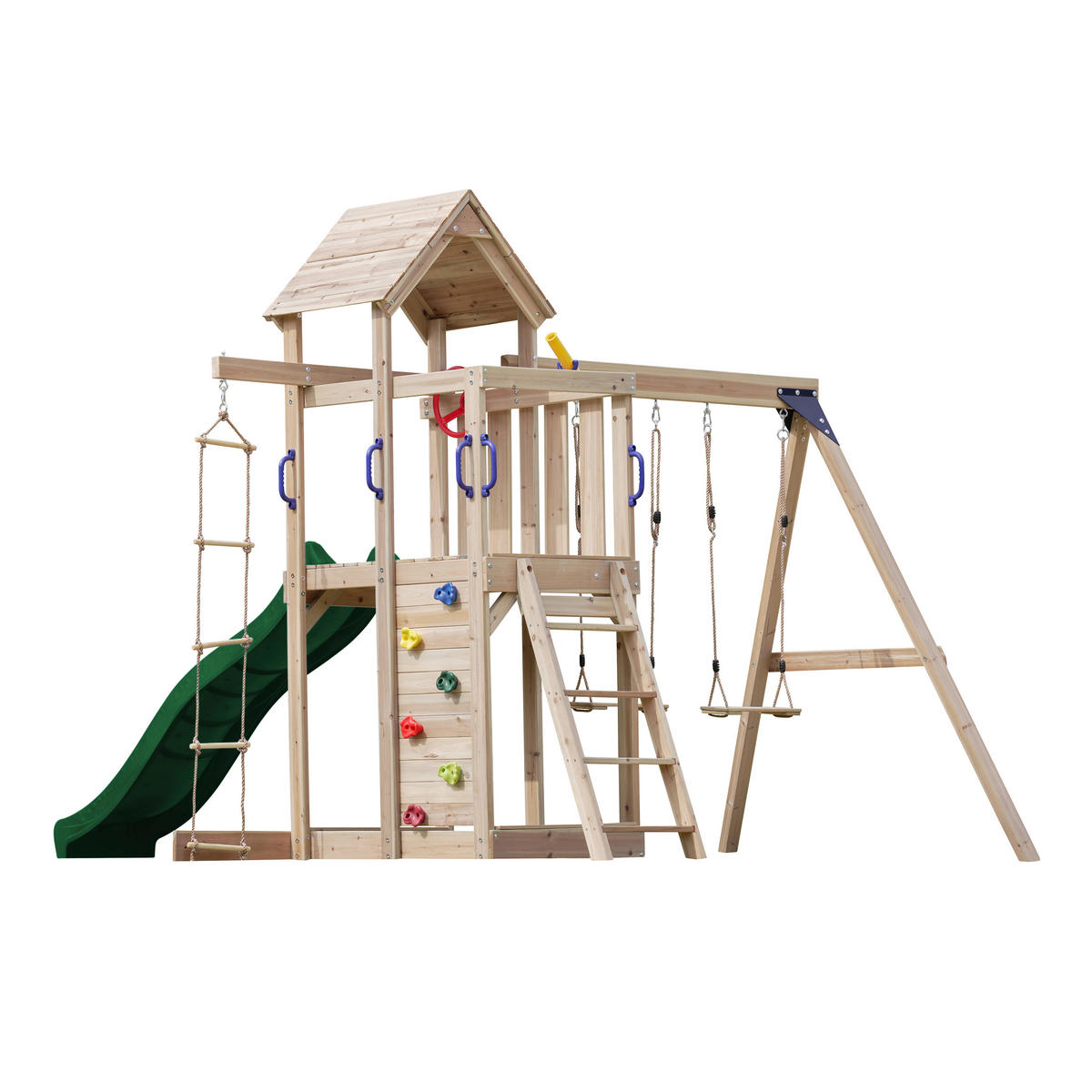 AXI Spielturm Moos grün B/H/L: ca. 342x267x375 cm Moos - braun/grün (375,00/342,00/267,00cm) - AXI