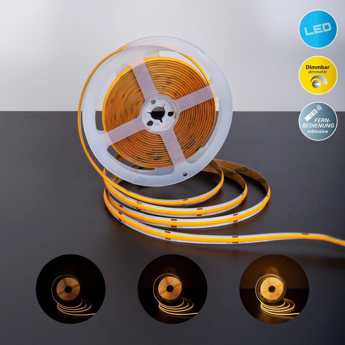 Näve Leuchten LED-Stripe 5308170 transparent Kunststoff B/H/T: ca. 0,8x0,2x500 cm COB-LED-Stripe - transparent (0,80/0,20/500,00cm) - Näve Leuchten