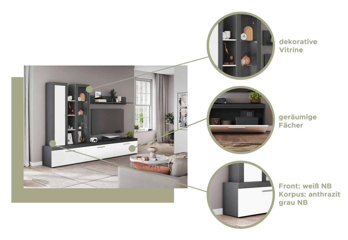 Aufsatz ORION B/H/T: ca. 102x102x27 cm ORION - (102,00/102,00/27,00cm) - xonox.home