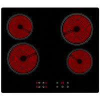 exquisit Glaskeramikkochfeld EKC601-2.2 schwarz B/H/T: ca. 58x5x51 cm EKC601-2.2 - schwarz (58,00/5,00/51,00cm) - exquisit