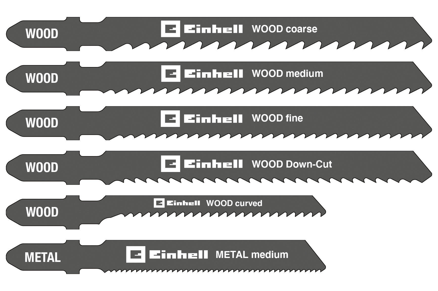 Einhell Stichsägeblätter 10 tlg. Stichsägeblätterset_10tlg._kwb - Einhell