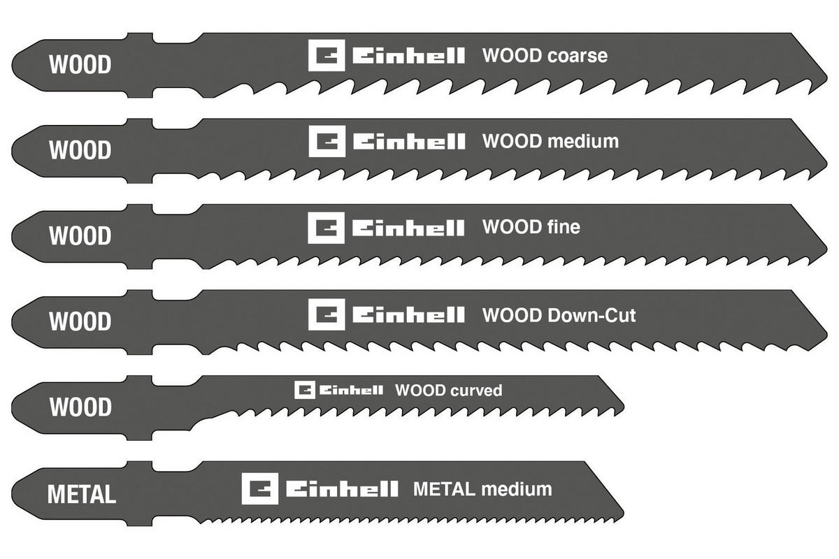 Einhell Stichsägeblätter 10 tlg. Stichsägeblätterset_10tlg._kwb - Einhell