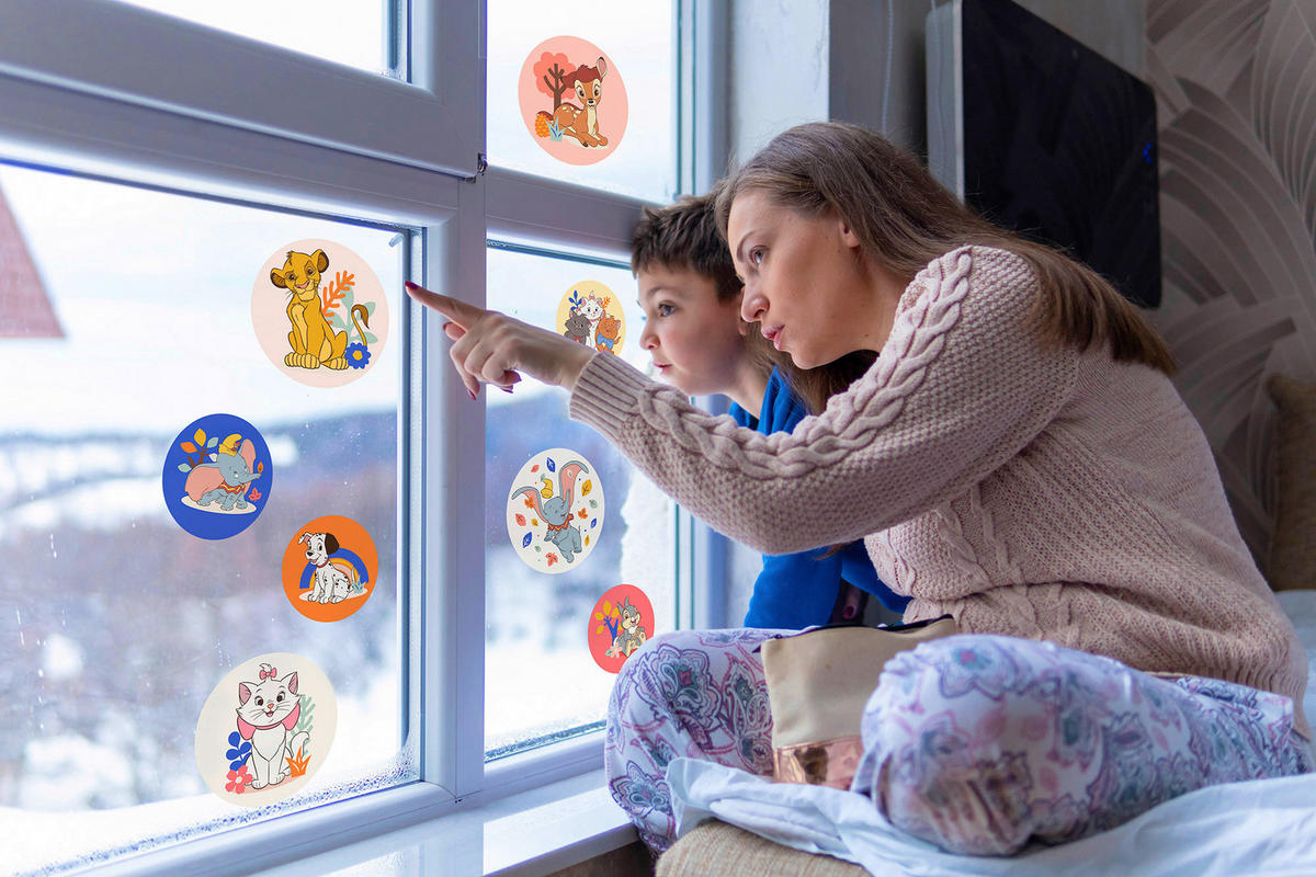 Komar Fenstersticker Better Together  Better Together B/L: ca. 30x30 cm Better Together - (30,00/30,00cm) - Komar