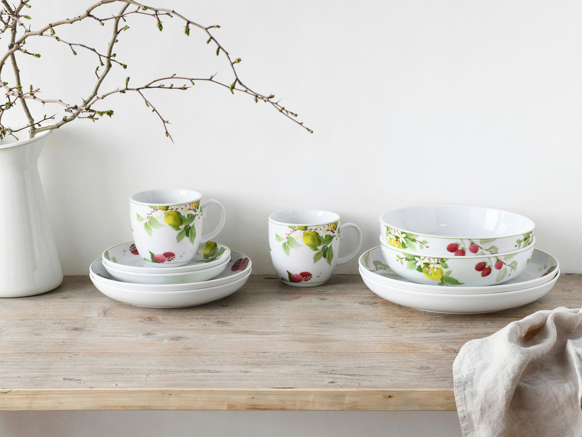 CreaTable Kombiservice Allround - ROYAL ORCHARD grün Porzellan 10 tlg. Allround - ROYAL ORCHARD - grün - CreaTable