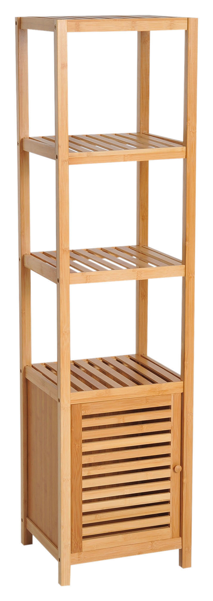 Badschrank natur Edelstahl B/H/L: ca. 33x36x140 cm Badschrank - natur (140,00/33,00/36,00cm) - HOMCOM