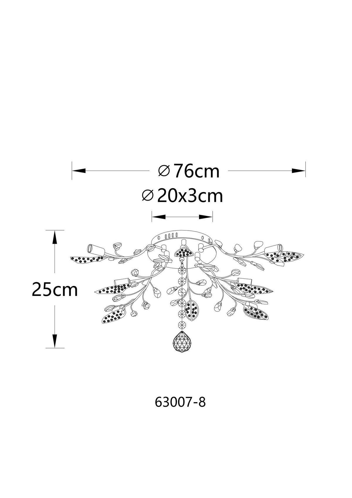 GLOBO Deckenventilator schwarz Metall B/H/L: ca. 65x20x65 cm Deckenleuchte-Janis - schwarz (65,00/65,00/20,00cm) - GLOBO