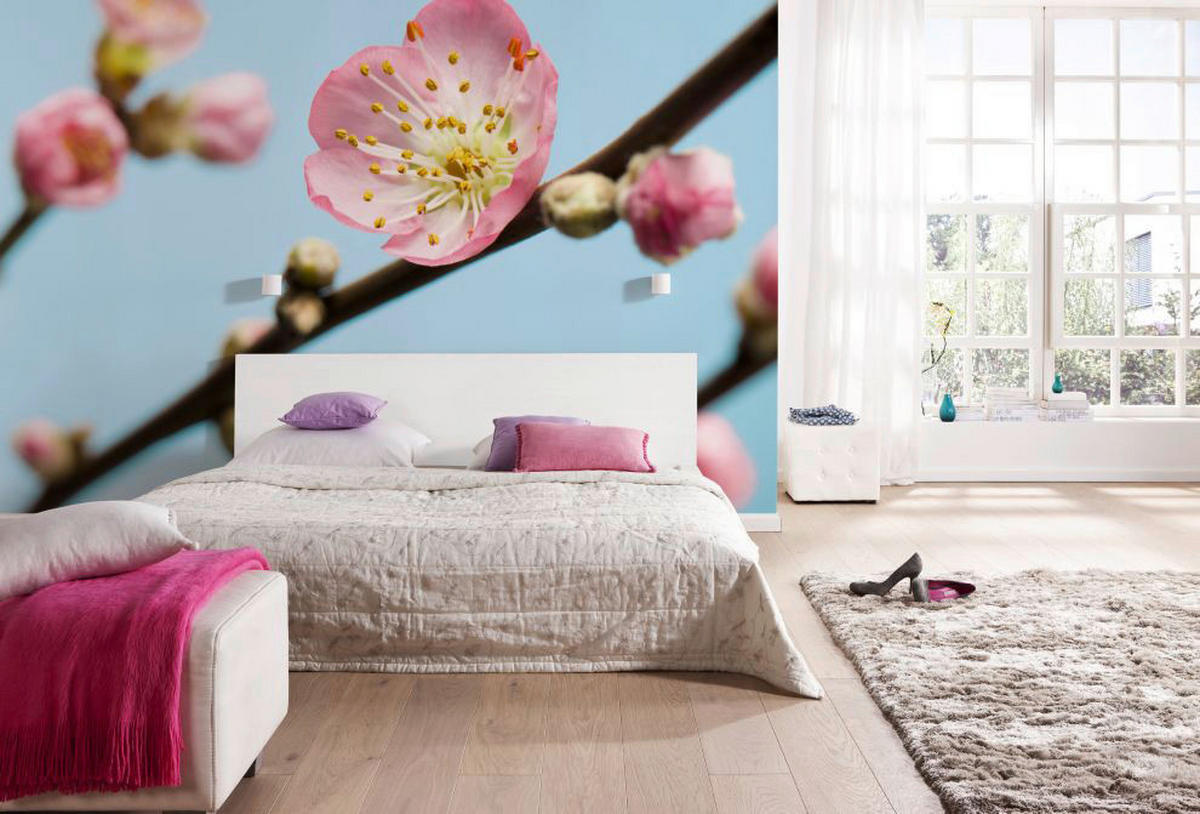 Komar Fototapete Peach Blossom B/L: ca. 350x250 cm Peach Blossom - (350,00/250,00cm) - Komar