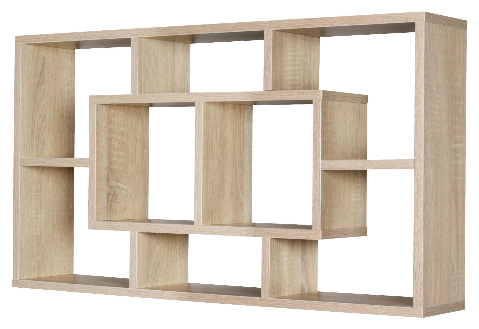 Wandregal Eiche Sonoma Nachbildung B/H/T: ca. 85x47,5x16 cm Wandregal - Eiche (85,00/47,50/16,00cm) - Wohnling