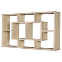 Wandregal Eiche Sonoma Nachbildung B/H/T: ca. 85x47,5x16 cm Wandregal - Eiche (85,00/47,50/16,00cm) - Wohnling