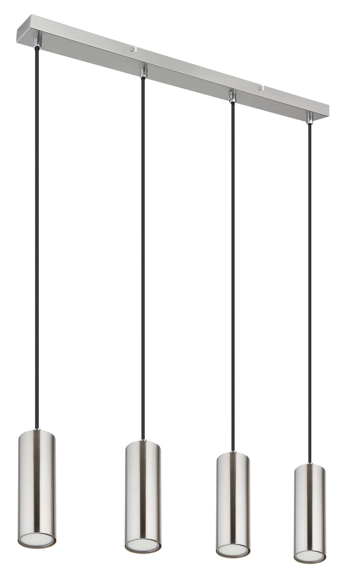 GLOBO LED-Pendelleuchte nickel matt Metall B/H/T: ca. 6x120x65 cm 4.0 Brennstellen ROBBY - nickel matt (6,00/120,00/65,00cm) - GLOBO