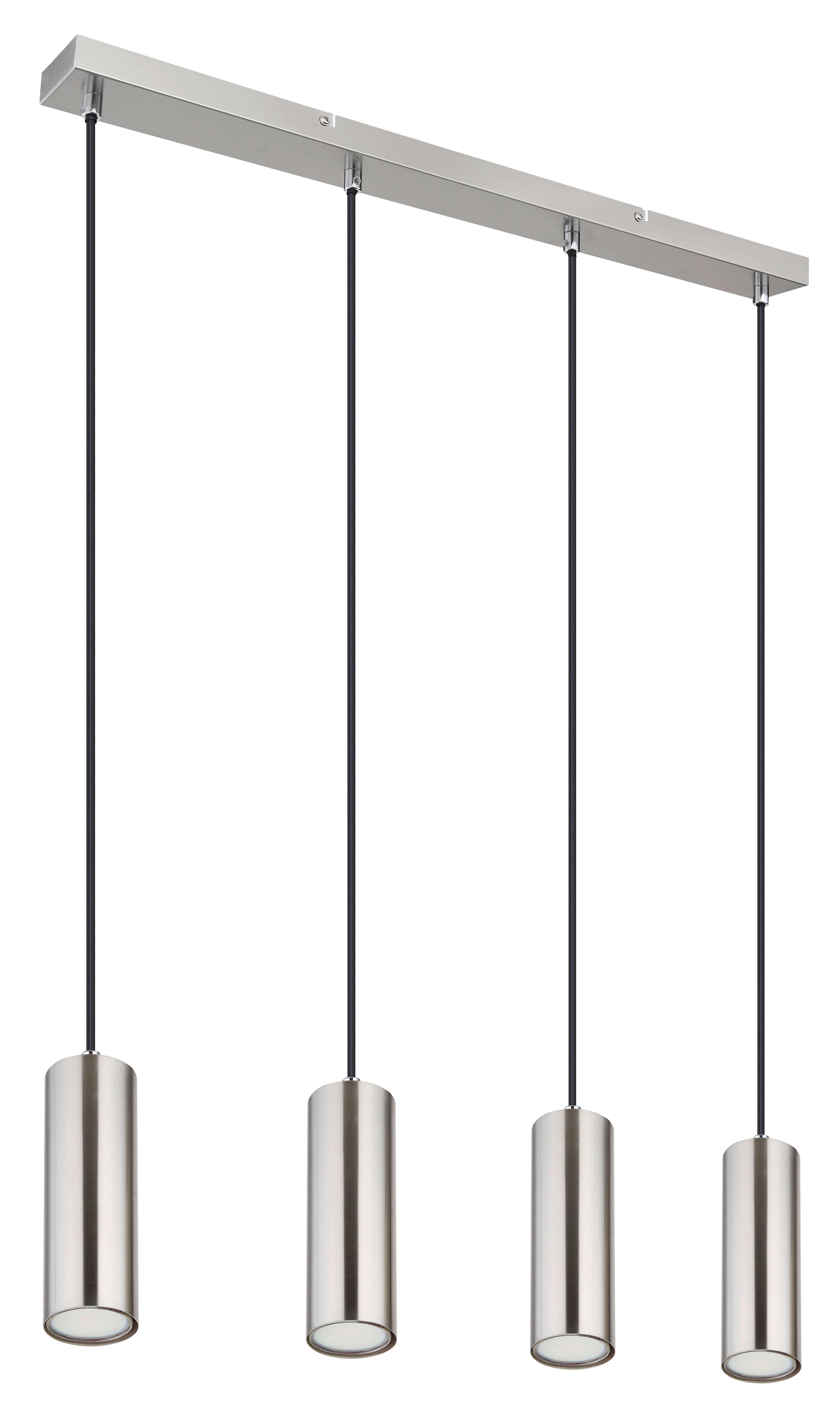 GLOBO LED-Pendelleuchte nickel matt Meta...