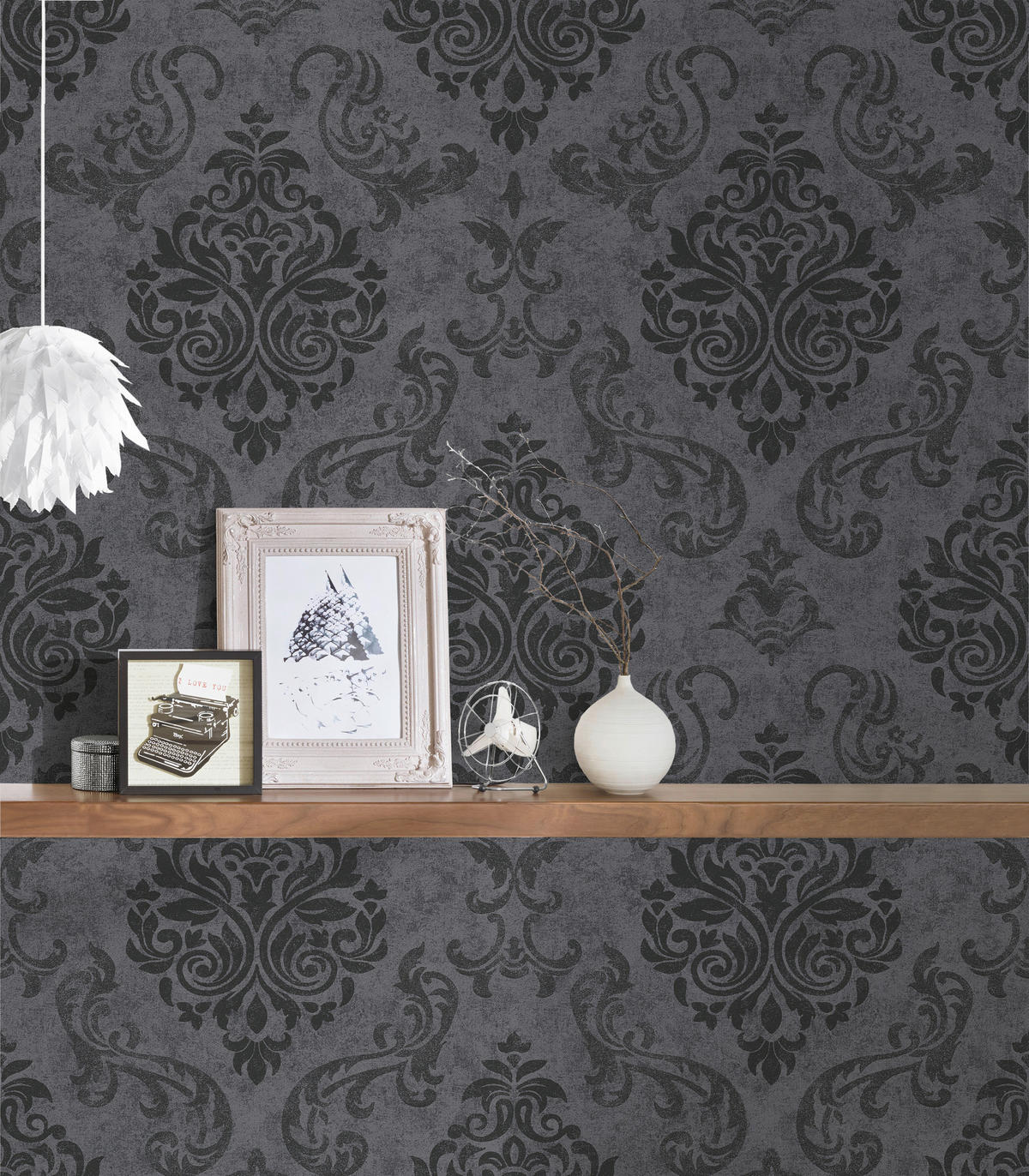 A.S.Creation Vliestapete Memory 3 Barock schwarz B/L: ca. 53x1005 cm Memory 3 - schwarz (53,00/1005,00cm) - A.S.Creation