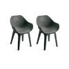 ProGarden Sessel GHIBLI 2er-Set anthrazit Polypropylen B/H: ca. 55x81 cm GHIBLI 2er-Set - anthrazit (55,00/81,00cm) - ProGarden