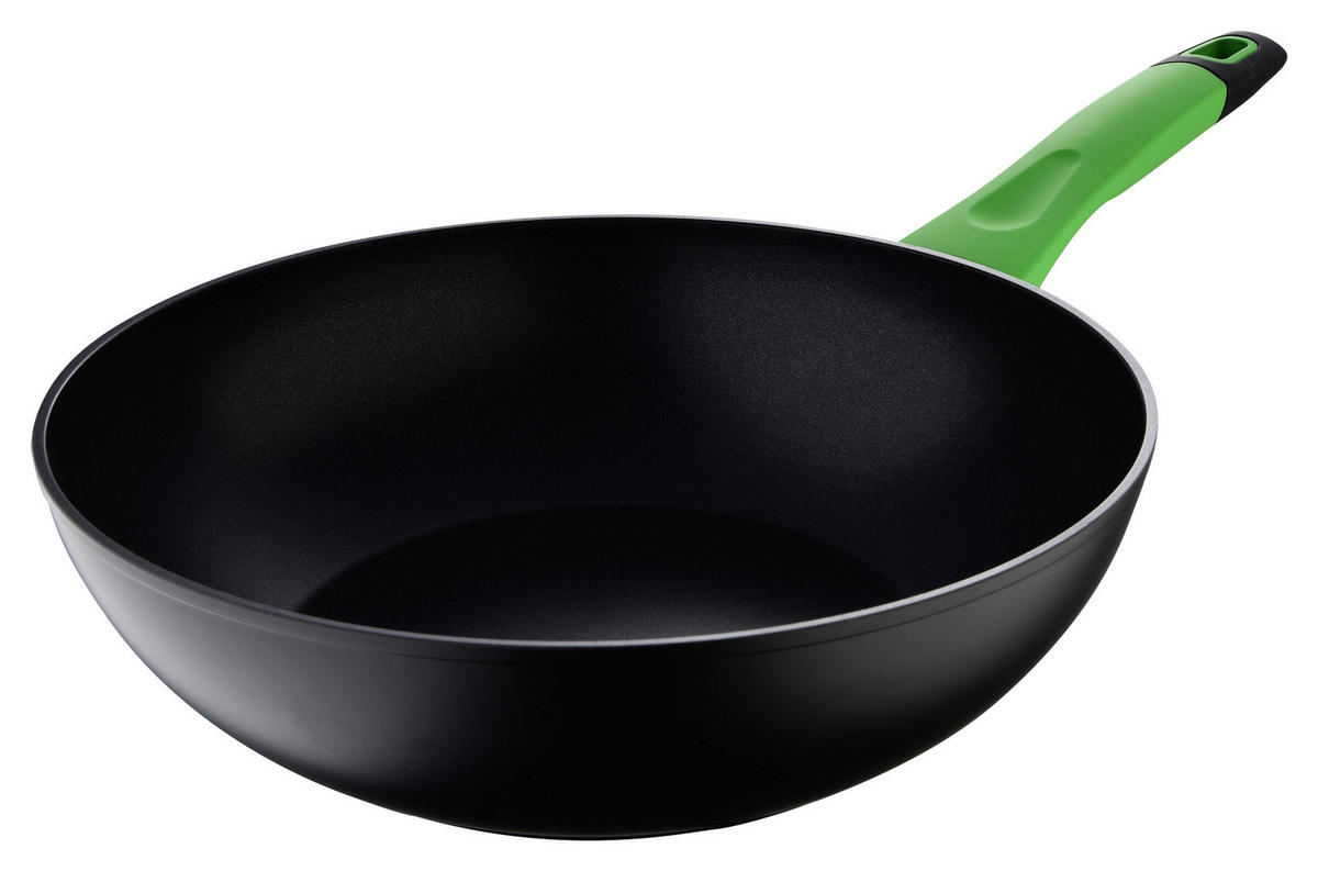 SAN IGNACIO Wokpfanne VITORIA (FULL INDUCTION) grün Aluminium VITORIA (FULL INDUCTION) - schwarz/grün - SAN IGNACIO
