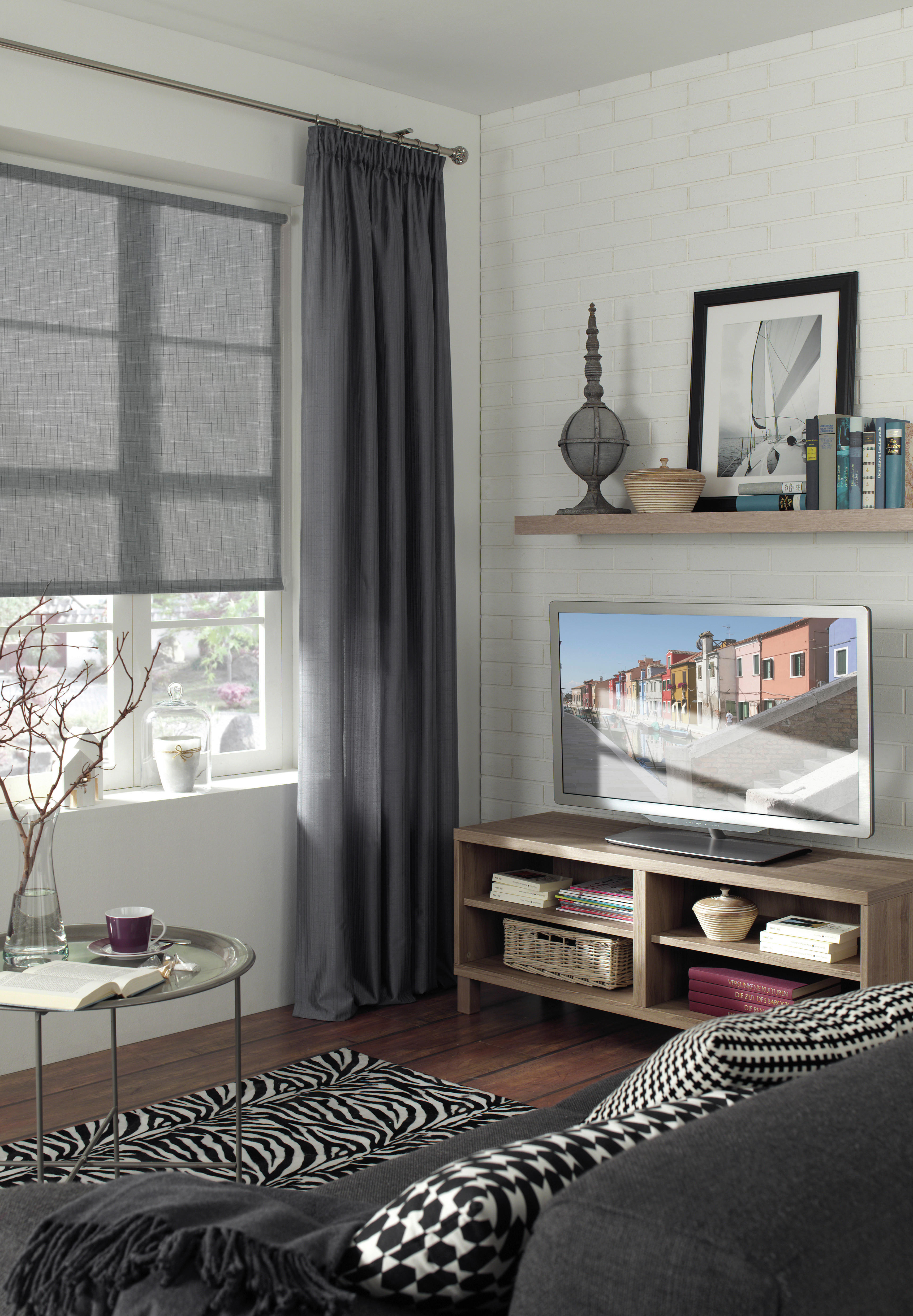 Rollo Struktur silber B/L: ca. 45x150 cm Struktur - silber (45,00/150,00cm) - Boviva