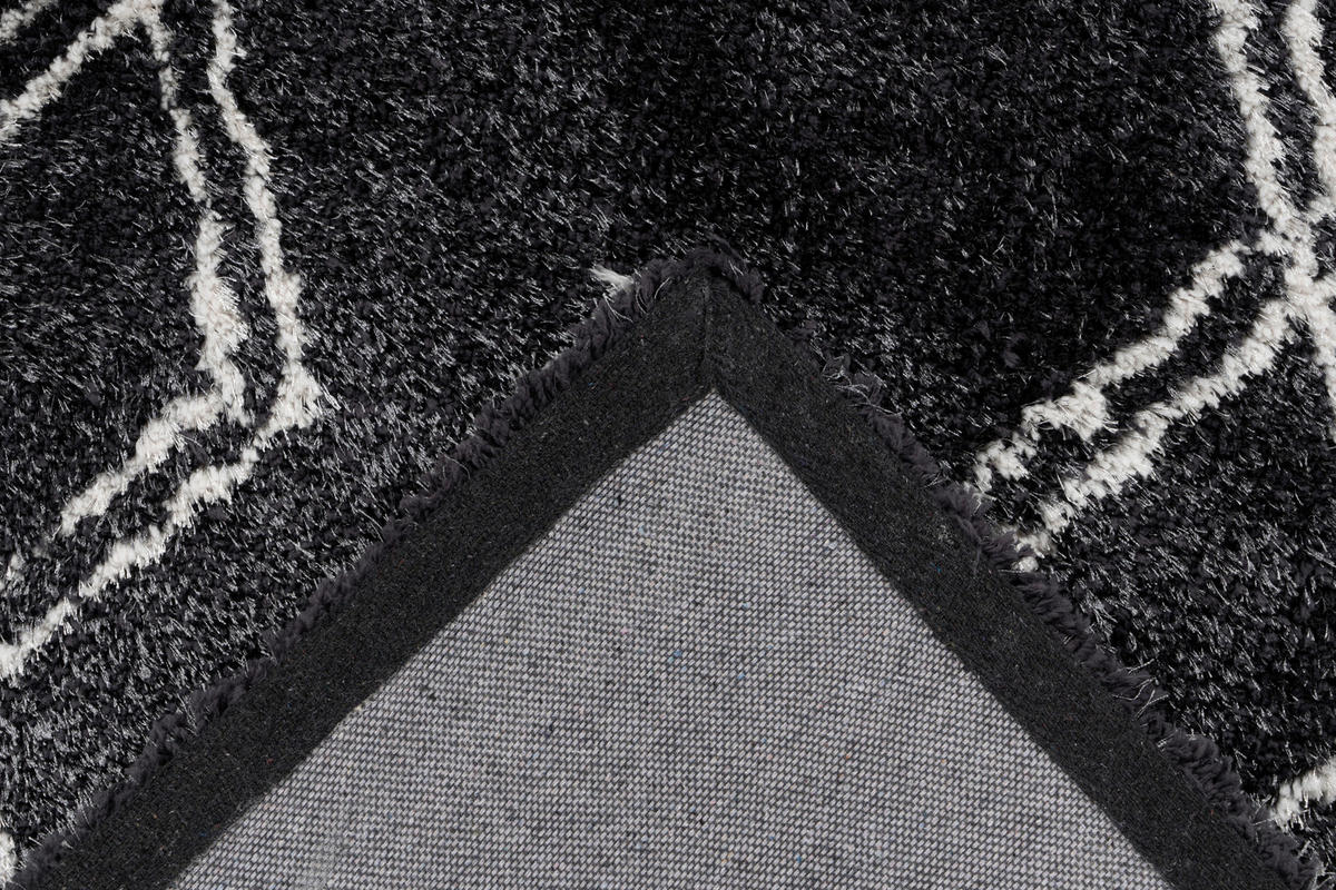 360Living Teppich anthrazit B/L: ca. 80x150 cm Teppich_Orlando 100 80 x 150cm - anthrazit (80,00/150,00cm) - 360Living