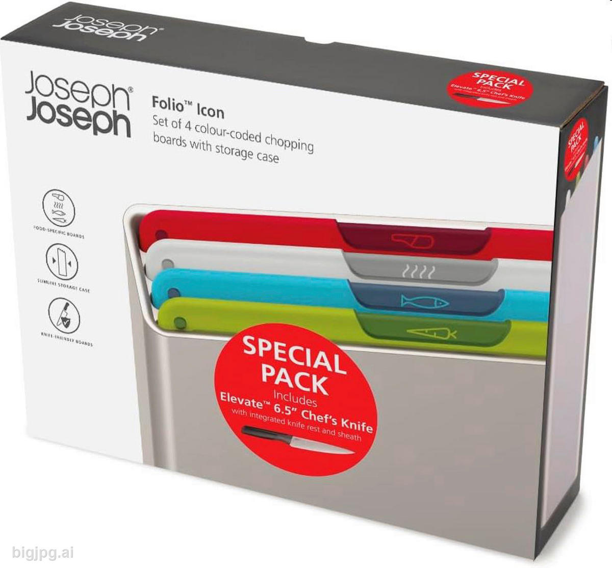 Joseph Joseph Schneidbrettset Folio Icon Folio Icon - mehrfarbig/silber - Joseph Joseph