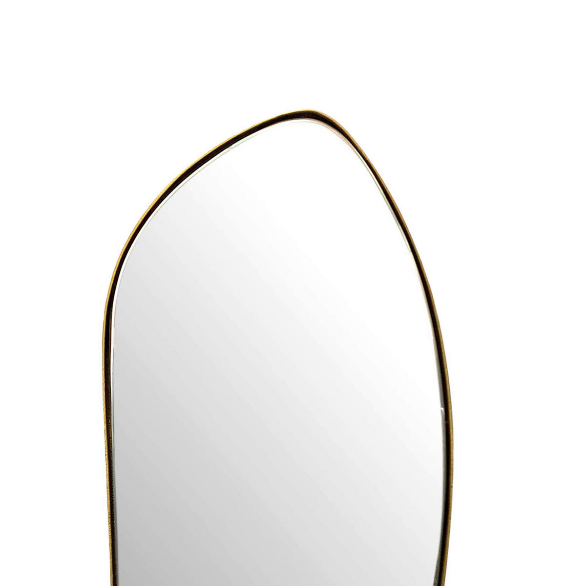 Wandspiegel gold Metall B/H/T: ca. 33x90x2,5 cm Wandspiegel - gold (33,00/90,00/2,50cm) - Wohnling