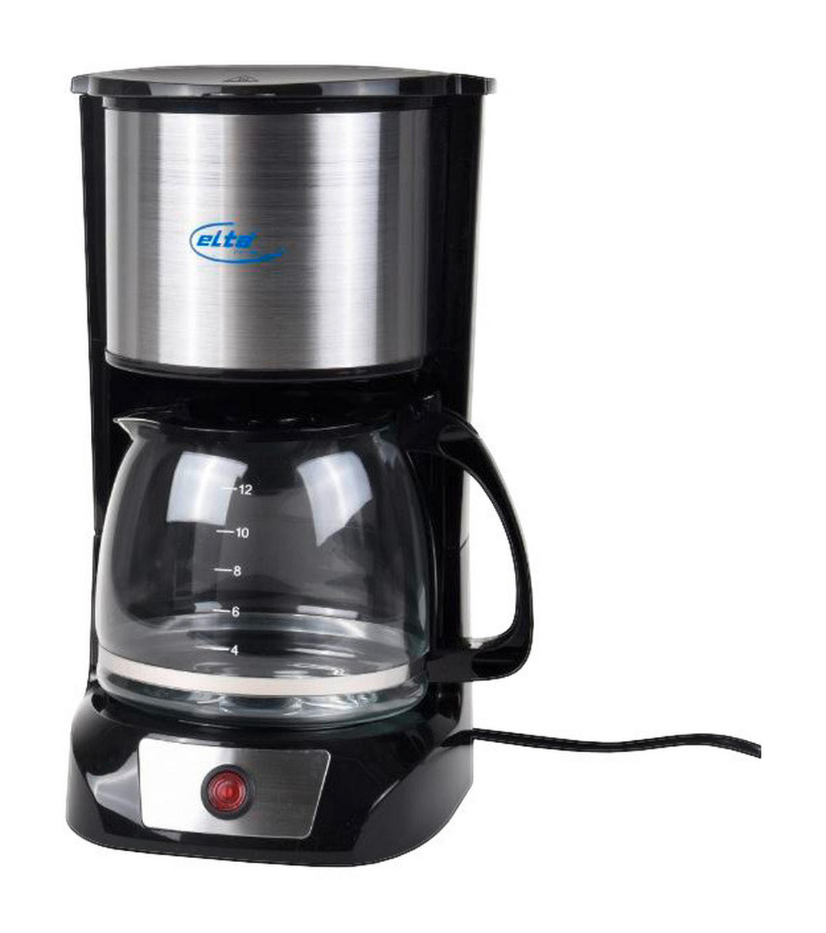 Elta Kaffeeautomat KME-1000.2 Edelstahl schwarz Kaffeeautomat - schwarz/Edelstahl (1,50l) - Elta