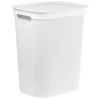 Rotho Wäschebox weiß B/H/L: ca. 34x52,9x43,1 cm Wäschebox_Brisen 50l - weiß (43,10/34,00/52,90cm) - Rotho