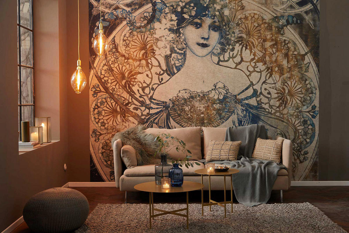 Komar Fototapete Porcelaine B/L: ca. 300x280 cm Porcelaine - (300,00/280,00cm) - Komar