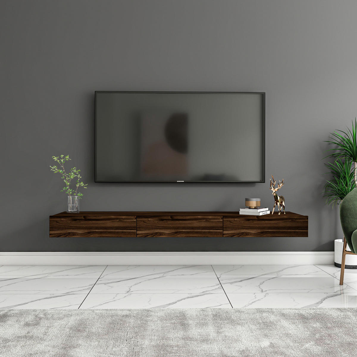 TV-Lowboard Avalon braun B/H/T: ca. 140x16,6x31,8 cm Avalon - braun (140,00/16,60/31,80cm) - moebel17