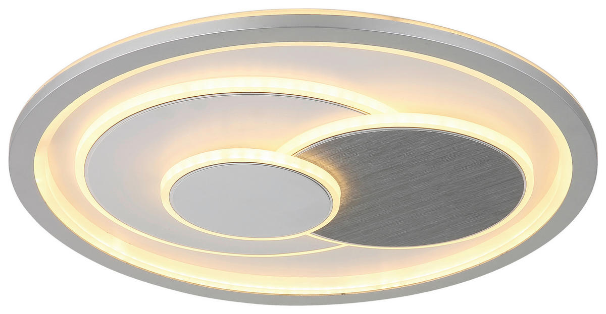 LED-Deckenleuchte weiß silber Metall Kunststoff B/D: ca. 7x48 cm LED-Deckenleuchte_Ruiz-I - weiß/silber (48,00cm)