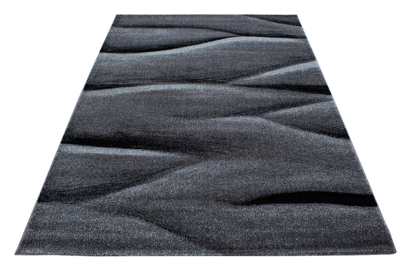 Ayyildiz Teppich LUCCA schwarz B/L: ca. 80x150 cm LUCCA - schwarz (80,00/150,00cm) - Ayyildiz