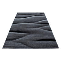 Ayyildiz Teppich LUCCA schwarz B/L: ca. 80x150 cm LUCCA - schwarz (80,00/150,00cm) - Ayyildiz