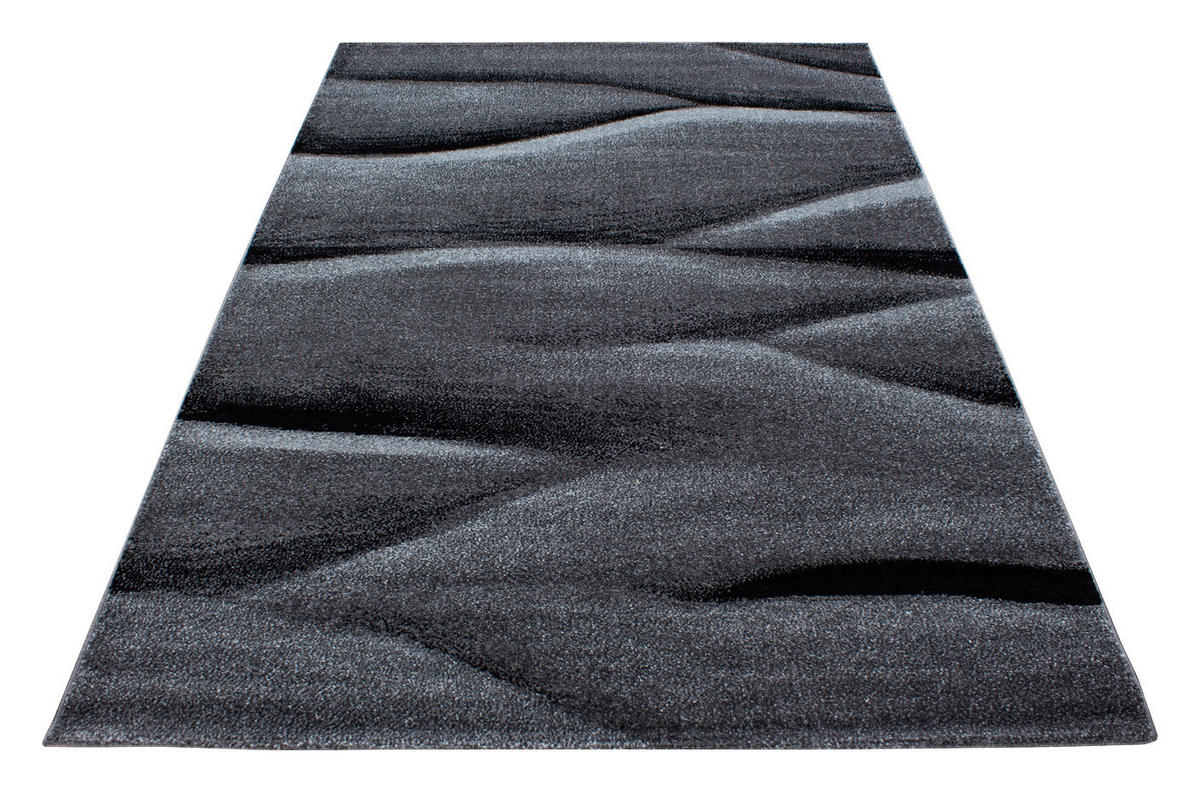 Ayyildiz Teppich LUCCA schwarz B/L: ca. 80x150 cm LUCCA - schwarz (80,00/150,00cm) - Ayyildiz