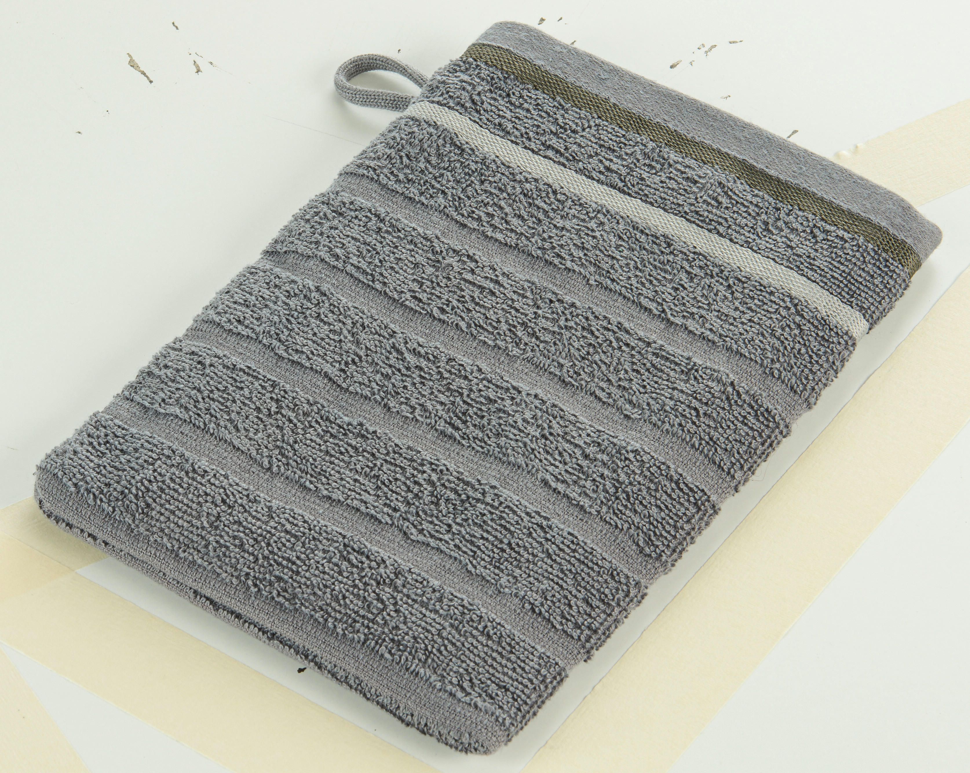 Waschhandschuh Marta Marta - dunkelgrau (16,00/22,00cm) - oh cosy