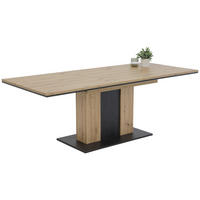 Esstisch ATLANTA T Eiche Artisan Optik B/H/T: ca. 160x75x90 cm ATLANTA T - Eiche/schwarz (160,00/75,00/90,00cm) - Hela