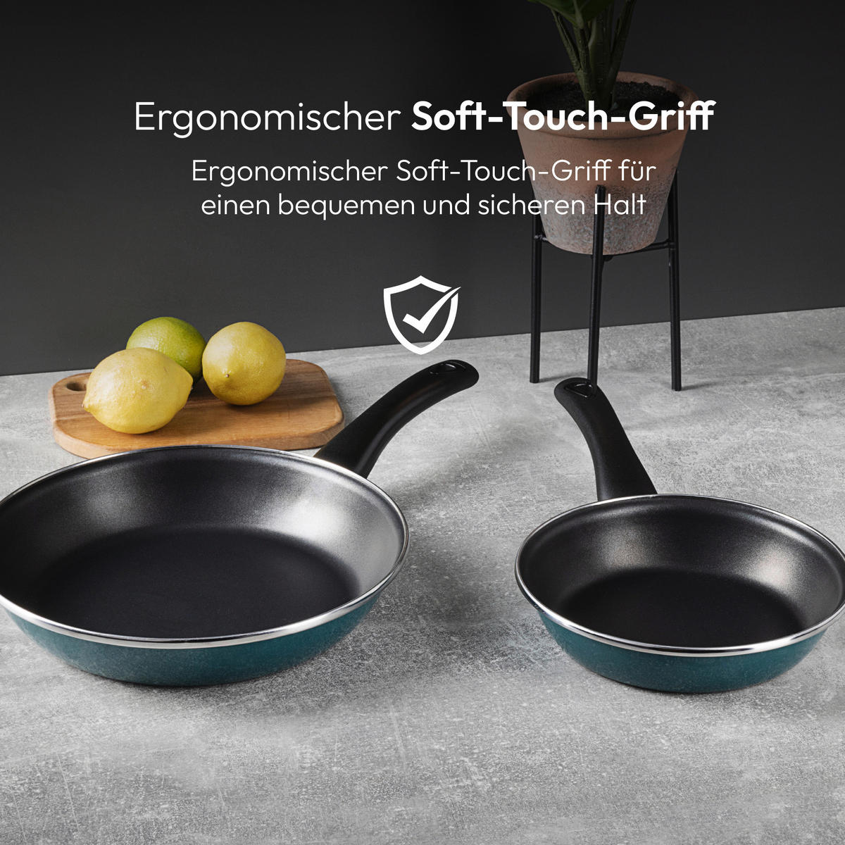 BERGNER Pfannenset Classique grün Aluminium Classique - grün - BERGNER