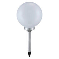 LED-Solarleuchte silber Kunststoff H/D: ca. 68x25 cm SOLAR - silber (25,00/68,00cm) - GLOBO