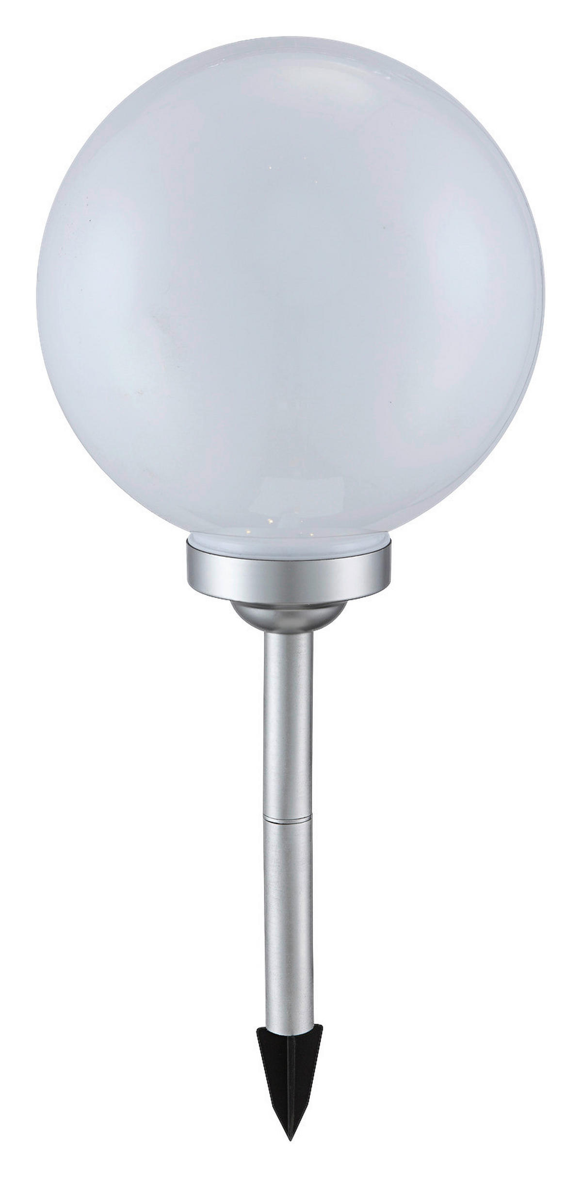 LED-Solarleuchte silber Kunststoff H/D: ca. 68x25 cm SOLAR - silber (25,00/68,00cm) - GLOBO